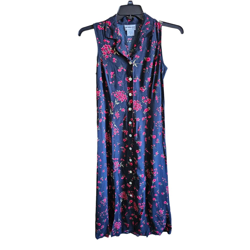 California Krush Sleeveless Floral Midi/Maxi Summer Dress Womens Size 8P